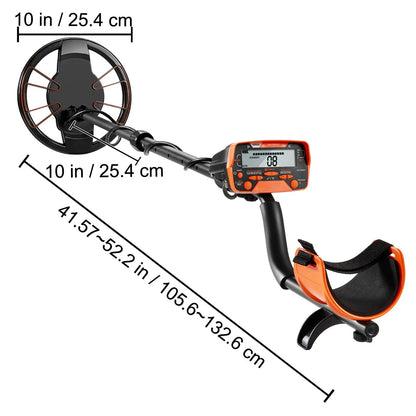 Metal Detector for Adults&Kids, 250mm, Professional Adjustable Higher Accuracy Gold Detector, IP68 Waterproof Coil with LCD Display 7 Modes Advanced DSP Chip, for Detecting Gold Treasure Hunting - Image 8