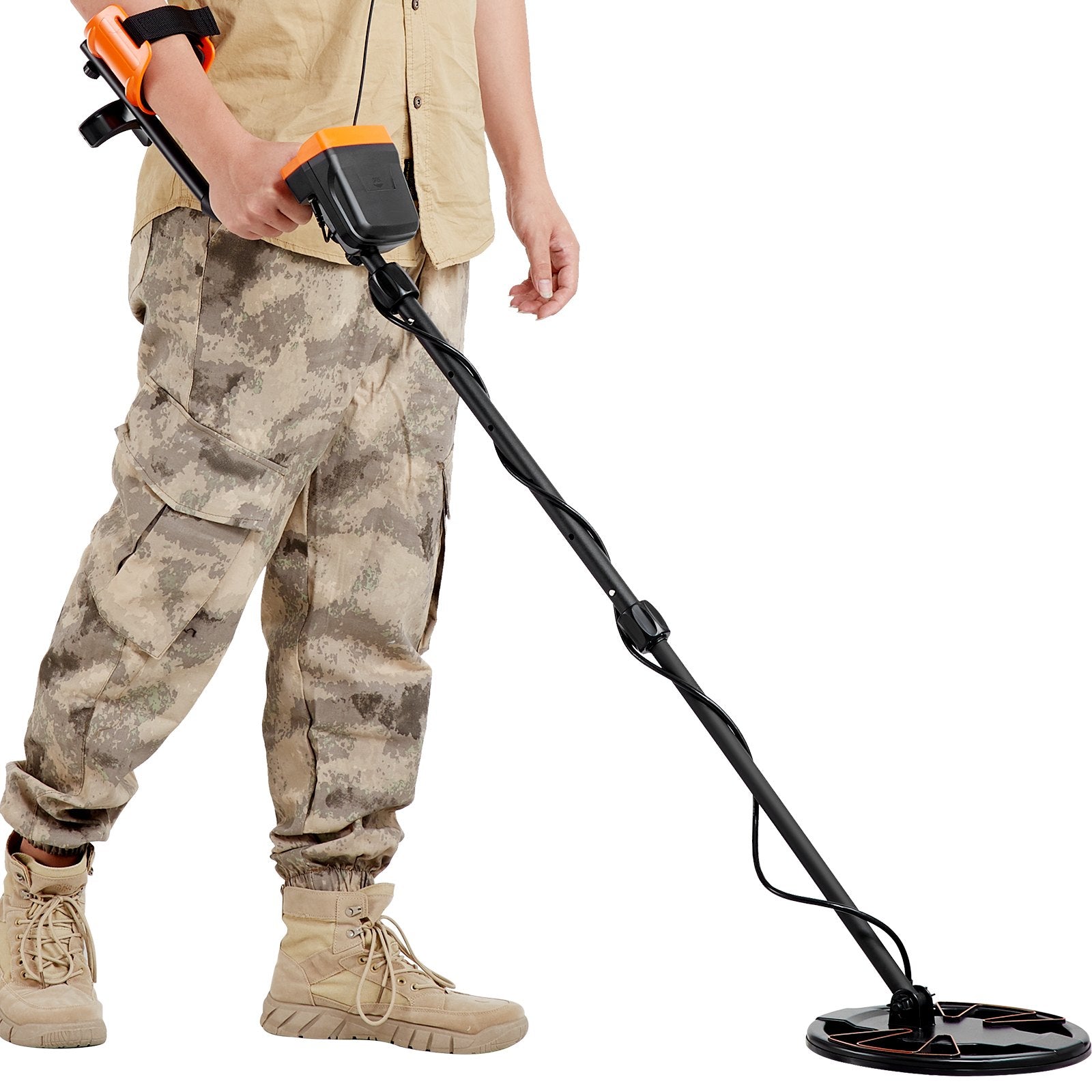 Metal Detector for Adults&Kids, 250mm, Professional Adjustable Higher Accuracy Gold Detector, IP68 Waterproof Coil with LCD Display 7 Modes Advanced DSP Chip, for Detecting Gold Treasure Hunting - Image 9