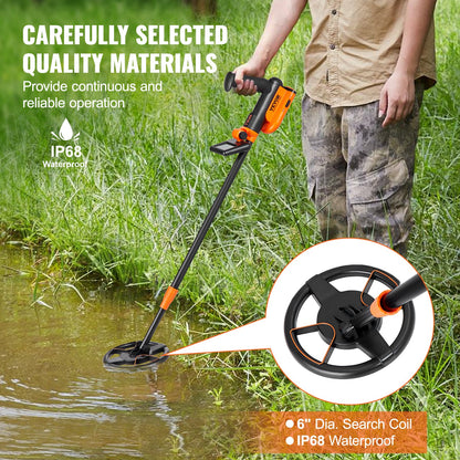 Metal Detector for Kids, 150mm, Waterproof Search Coil with LCD Display, Adjustable 660.4-914.4 mm Gold Detector, Lightweight Carbon Fiber Stem for Junior & Youth Detecting Gold Coin Treasure - Image 5