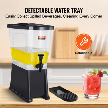 Beverage Dispenser, 3 Gallon Drink Dispenser for Parties, Plastic Juice Dispenser with Stand Spigot Lid, Iced Tea Lemonade Juice Water Dispenser, for Restaurants, Hotels, Parties - Image 5
