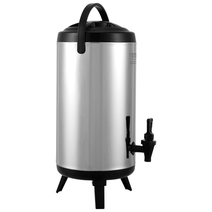 Stainless Steel Insulated Beverage Dispenser, 9.2 Liter, Thermal Hot and Cold Drink Server Dispenser with Spigot Handle, Food-grade for Hot Tea Coffee Water Restaurant Drink Shop - Image 9