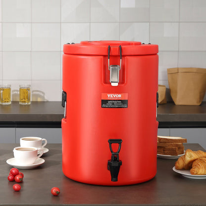 Stainless Steel Insulated Beverage Dispenser, 17.2 Liter, Thermal Hot and Cold Drink Server Dispenser with Spigot Handle, Food-grade for Hot Tea Coffee Water Restaurant Drink Shop - Image 8