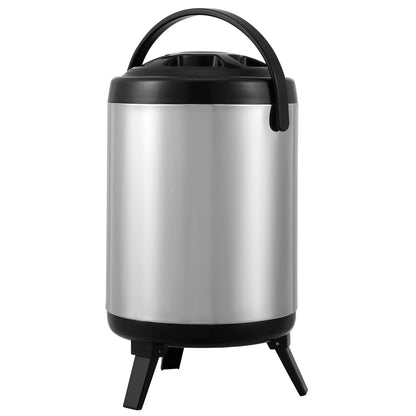 Stainless Steel Insulated Beverage Dispenser, 6 Liter, Thermal Hot and Cold Drink Server Dispenser with Spigot Handle, Food-grade for Hot Tea Coffee Water Restaurant Drink Shop - Image 9