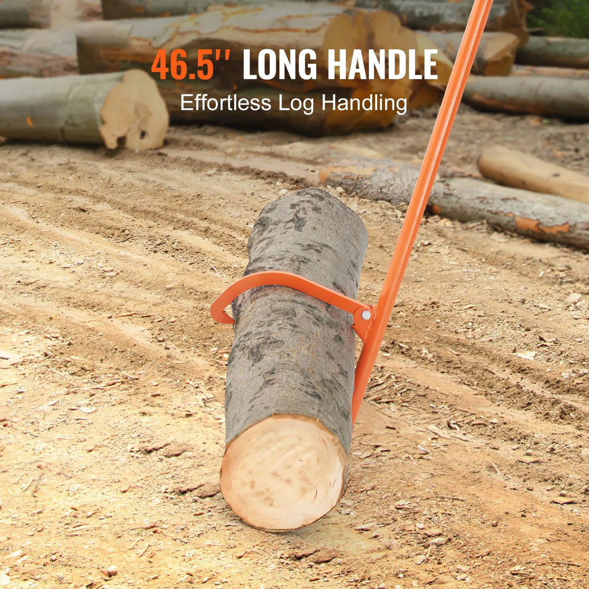 Cant Hook Tool, 46.5 in, Heavy Duty Steel Log Roller, Log Lifter Timber Jack 32" Dia Logs, Forestry Logging Tools, Dual Function Log Handler for Rolling and Clamping Logs - Image 2