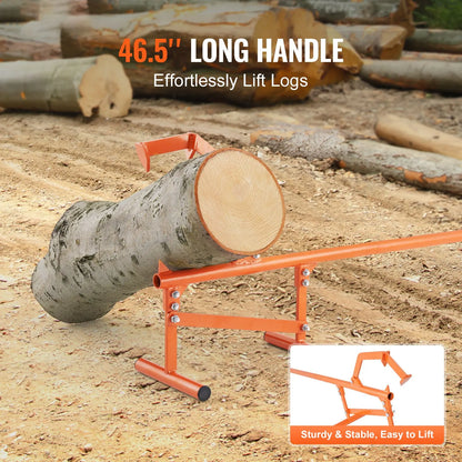 Timberjack, 46.5 in, Heavy Duty Steel Log Lifter, Log Roller with Adjustable Cant Hook, Logging Tools Log Jack for Logs Ups to 15" Dia, Timber Jack for Rolling Cutting Lifting Logs - Image 2