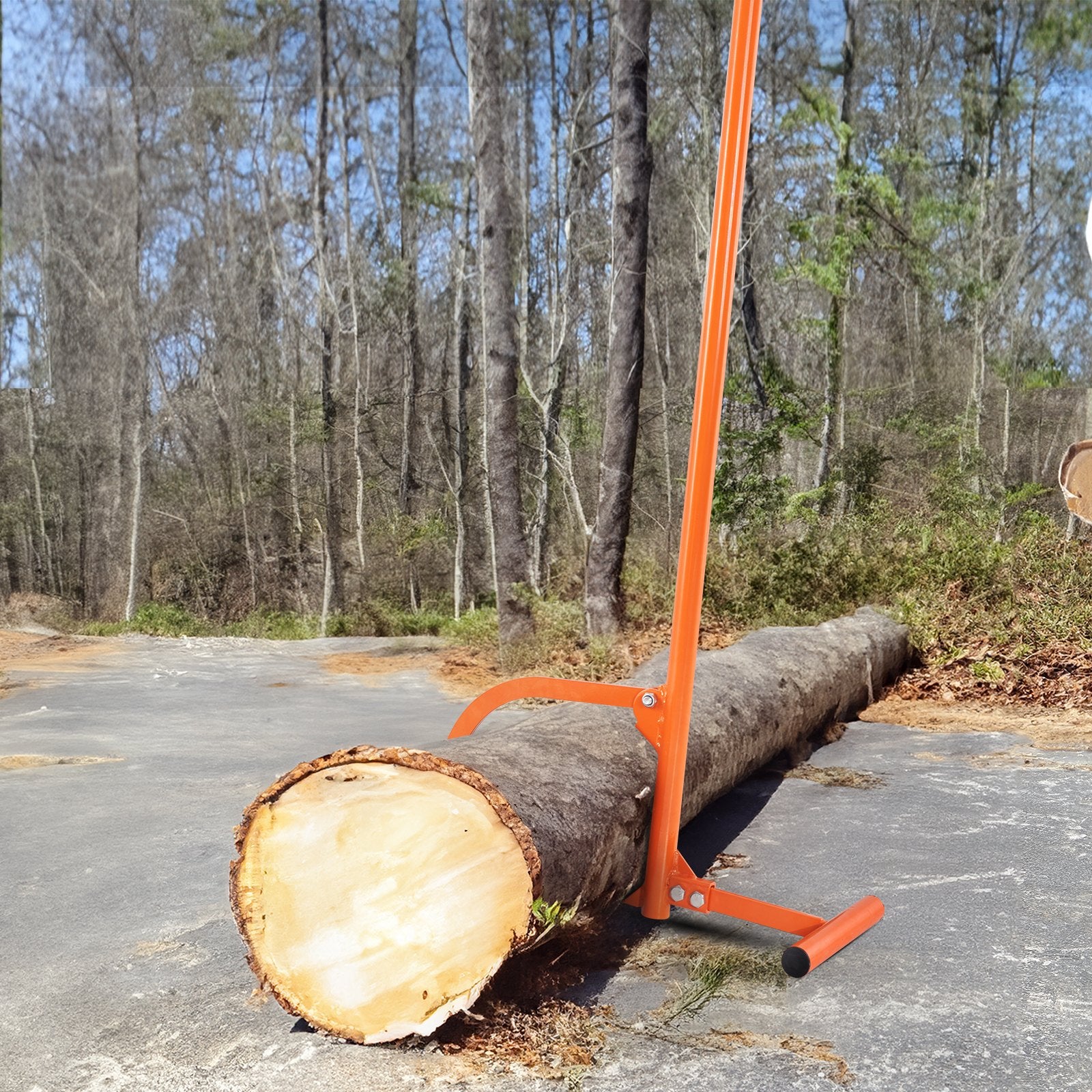 Timberjack, 48 in, Heavy Duty Log Lifter with Metal Handle, Log Roller with Adjustable Cant Hook, Logging Tools Log Jack for Logs Ups to 15" Dia, Timber Jack for Rolling Cutting Lifting Logs - Image 8