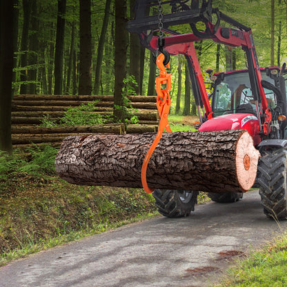 Log Skidding Tongs, 45.7cm 2 Claw Log Lifting Tongs, Heavy Duty Rotating Steel Lumber Skidding Tongs, 350 kg Loading Capacity, Log Lifting, Handling, Dragging & Carrying Tool - Image 8