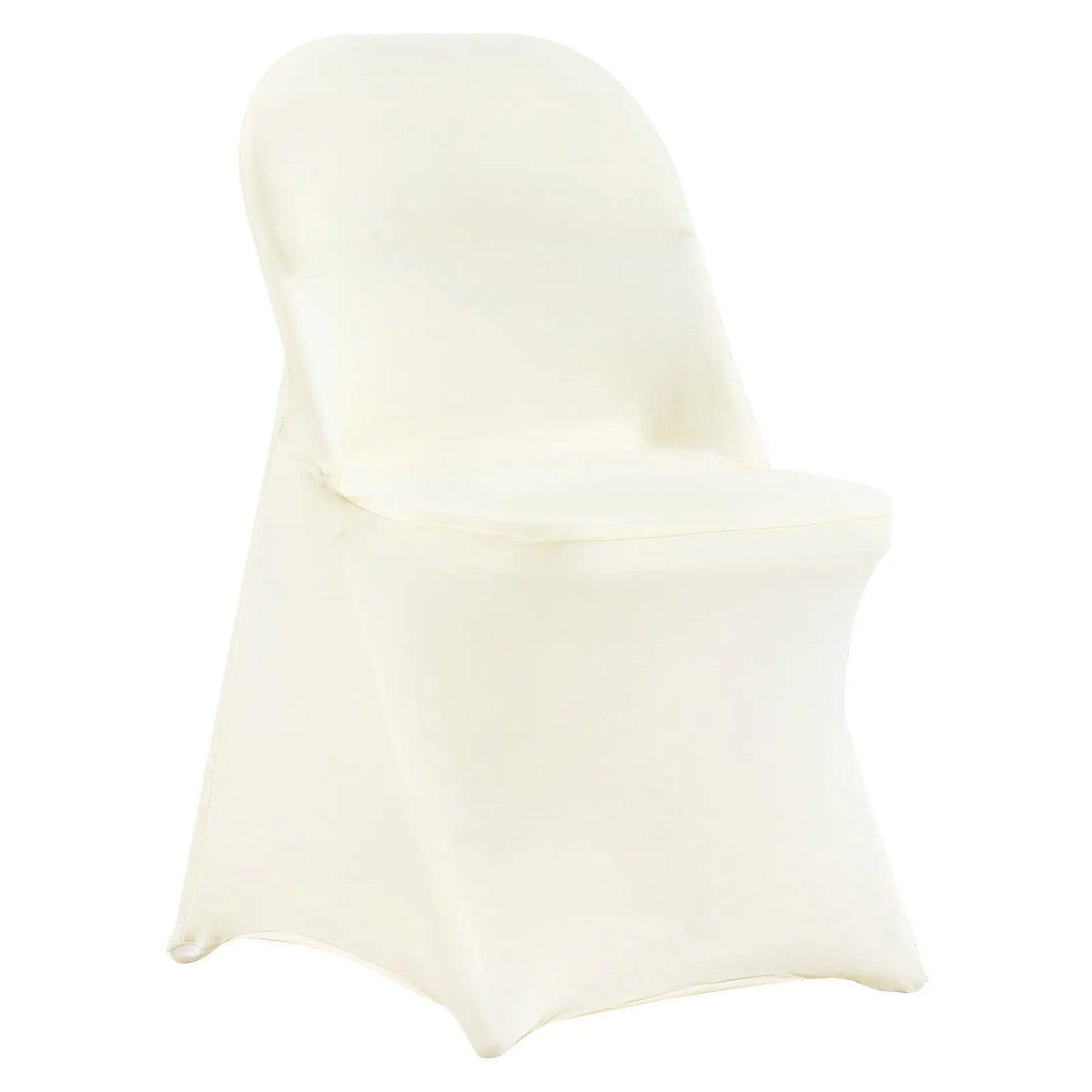 Stretch Spandex Folding Chair Covers, Universal Fitted Chair Cover, Removable Washable Protective Slipcovers, for Wedding, Holiday, Banquet, Party, Celebration, Dining (30PCS Ivory White) - Image 9