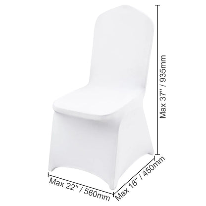 Stretch Spandex Folding Chair Covers, Universal Fitted Chair Cover, Removable Washable Protective Slipcovers, for Wedding, Holiday, Banquet, Party, Celebration, Dining (30PCS White) - Image 8