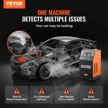 Automotive Smoke Machine Leak Detector, EVAP Smoke Machine Leak Tester with Built-in Air Pump, Dual-Mode Vacuum Pipeline Fuel Diagnostic Detector for DC12V Cars, Motorcycles, Trucks, Boats, ATVs - Image 2
