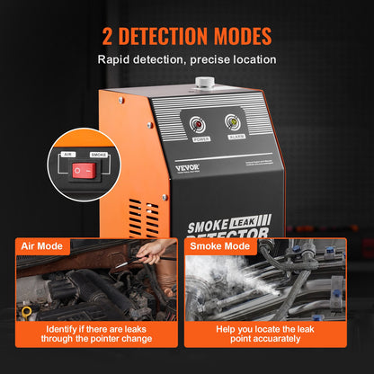 Automotive Smoke Machine Leak Detector, EVAP Smoke Machine Leak Tester with Built-in Air Pump, Dual-Mode Vacuum Pipeline Fuel Diagnostic Detector for DC12V Cars, Motorcycles, Trucks, Boats, ATVs - Image 4