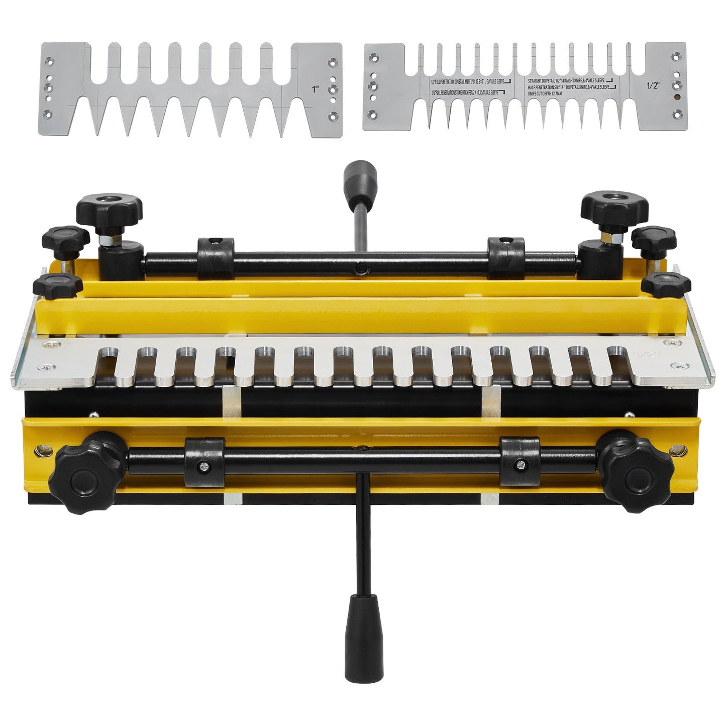 Dovetail Jig, 310 mm Width, Dove Tailing Router Jigs with 4 Router Bits & 6 Templates, Precise Alignment Dove Tail Jig, Mortise and Tenon Woodworking Tools for Furniture & Wood Cabinet Making - Image 9