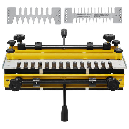 Dovetail Jig, 310 mm Width, Dove Tailing Router Jigs with 4 Router Bits & 6 Templates, Precise Alignment Dove Tail Jig, Mortise and Tenon Woodworking Tools for Furniture & Wood Cabinet Making - Image 9