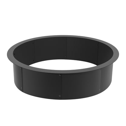 Fire Pit Ring Round 45 Inch Outer Steel Liner DIY Campfire Ring Firepit