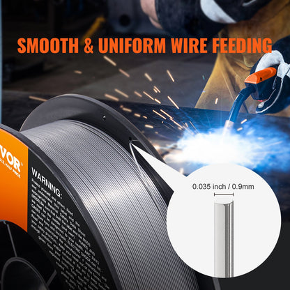 Flux Core MIG Welding Wire E71T-GS 0.035" 10LB Gasless Mild Steel MIG Wire - Image 4