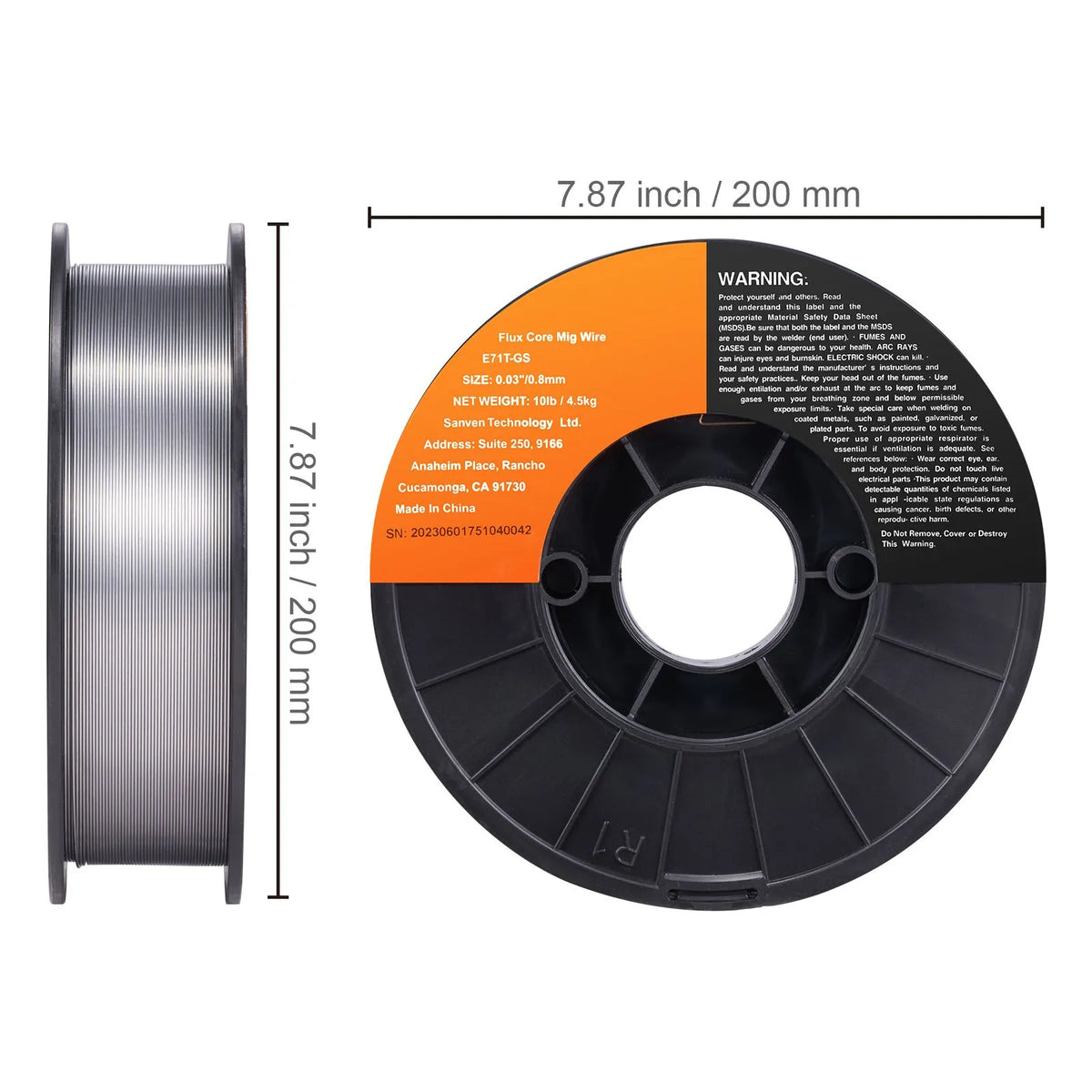Flux Core Welding Wire, E71T-GS 0.030-inch 10LBS, Gasless Mild Steel MIG Welding Wire with Low Splatter for All Position Arc Welding and Outdoor Use - Image 8