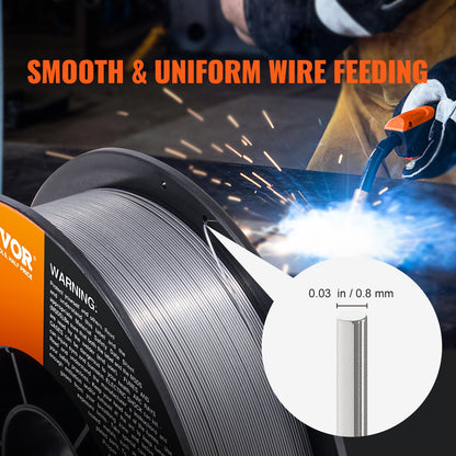 Flux Core Welding Wire, E71T-GS 0.030-inch 10LBS, Gasless Mild Steel MIG Welding Wire with Low Splatter for All Position Arc Welding and Outdoor Use - Image 4