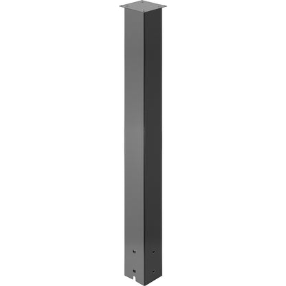 Mailbox Post Stand Mail Box Post 43" Black Powder-Coated Steel for Outdoor - Image 9