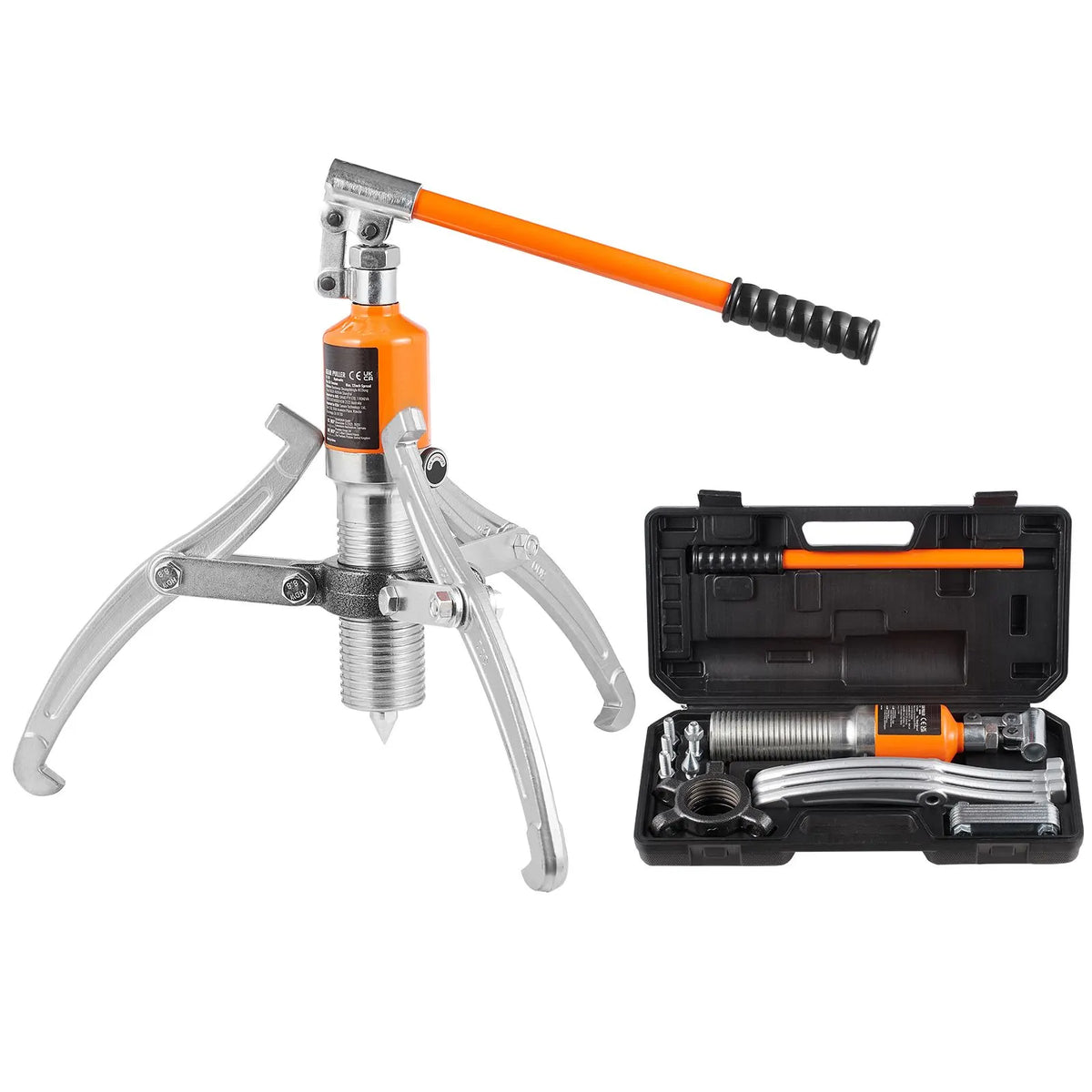 Hydraulic Gear Puller 15 Ton Wheel Pulley Bearing 2 or 3-Jaw with Case - Image 9
