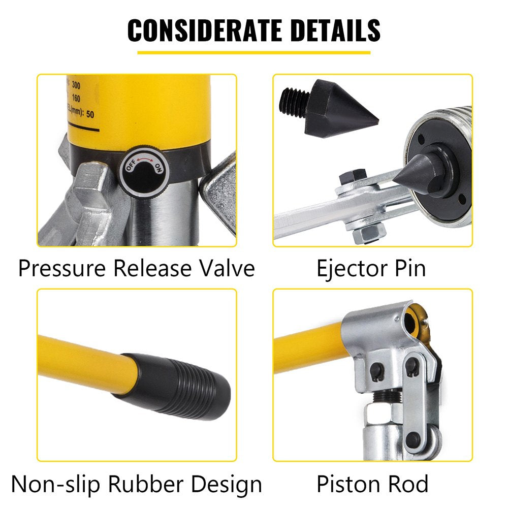 Hydraulic Gear Puller, 15 Ton Max. Capacity Hydraulic Puller, 2 or 3 Jaws Bearing Hub Separator, 3.9"- 11.8" Hydraulic Puller Separator Tool for Pulling Hubs, Flanges, Gears, Bearings - Image 5