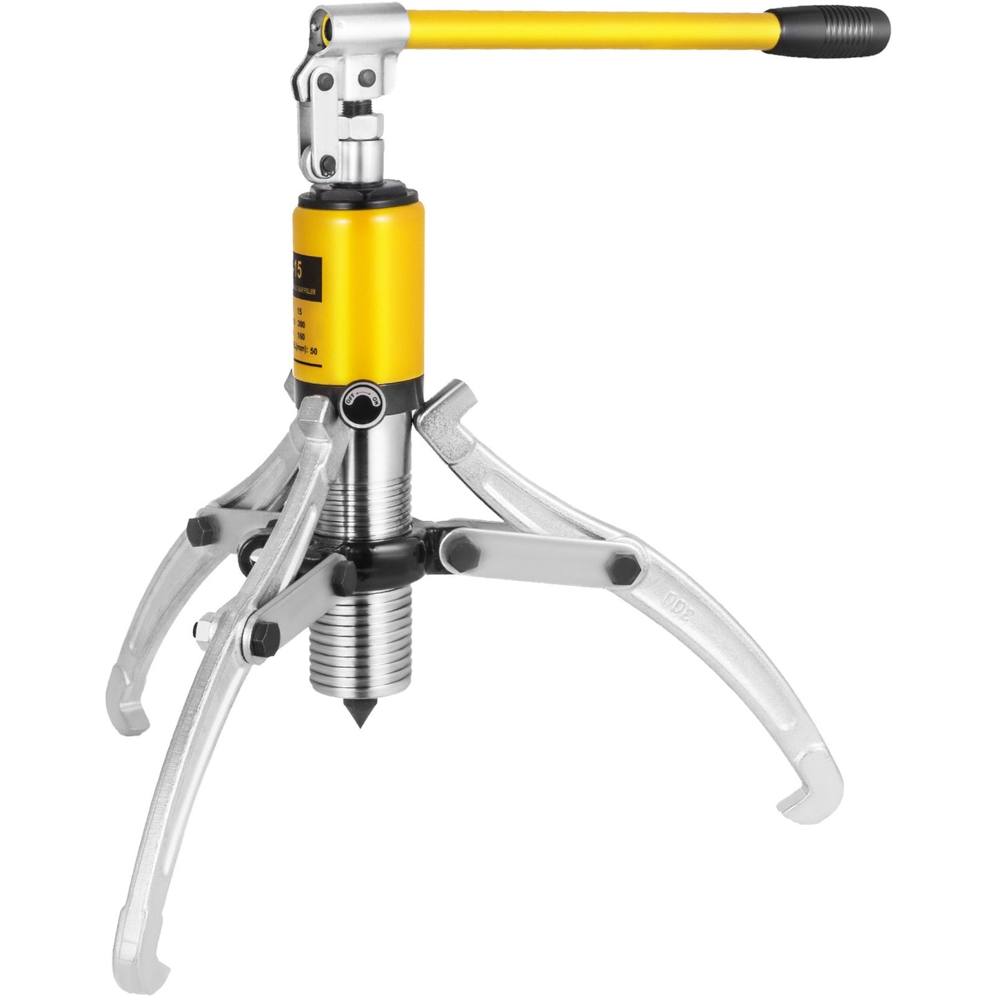 Hydraulic Gear Puller, 15 Ton Max. Capacity Hydraulic Puller, 2 or 3 Jaws Bearing Hub Separator, 3.9"- 11.8" Hydraulic Puller Separator Tool for Pulling Hubs, Flanges, Gears, Bearings - Image 8