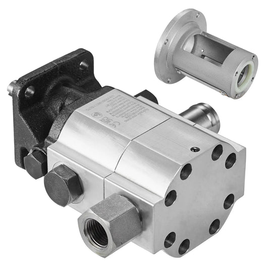 Hydraulic Wood Log Splitter Pump Kit, 13 GPM, 2 Stage 4000 PSI Aluminum Hydraulic Gear Pump, with Coupling Installation Base 1/2'' NPT Outlet 3600 RPM, for Small Engine Mounting Log Splitter - Image 9