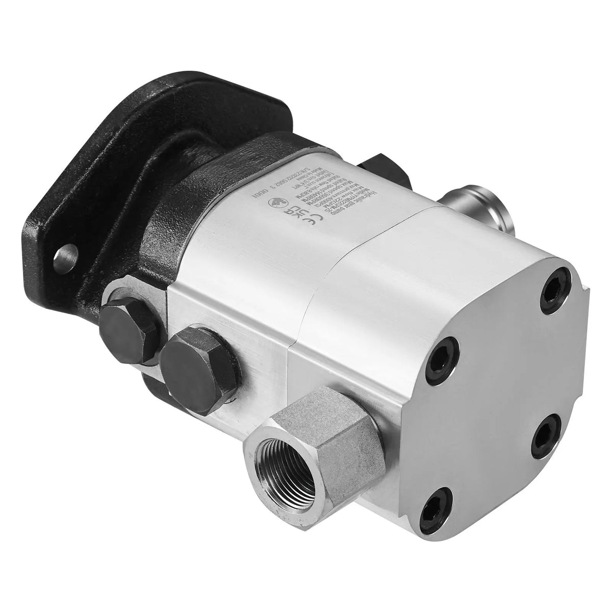 Hydraulic Log Splitter Pump, 22GPM, 2 Stage 4000PSI Wood Log Splitter Pump, 1'' Inlet 3/4'' NPT Outlet 3600 RPM Aluminum Hydraulic Gear Pump, for Small Engine Mounting Log Splitters Snowplow - Image 9