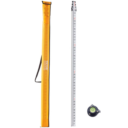 Measuring Rod 16-Feet/10ths 4 Sections Telescopic Grade Rod 1/10ft w/ Bag - Image 9