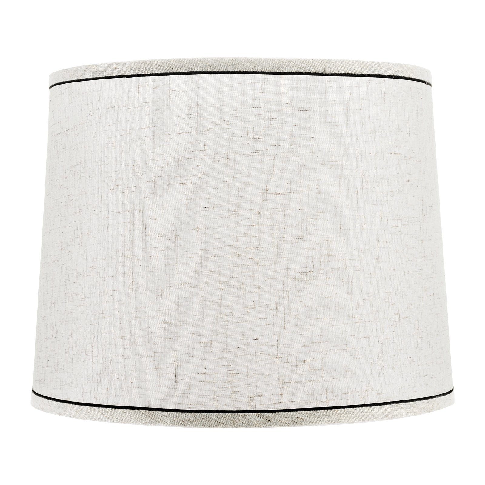 Lamp Shade 2 Set, 29 cm Top x 32 cm Bottom x 24.5 cm High (Spider Fitter), Medium Lampshade with Harp, Replacement Lamp Shade for Table & Floor Lamps Pendant Lights, Light Linen with Black Edge - Image 9