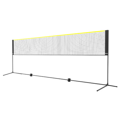 Badminton Net, Height Adjustable Volleyball Net, 17ft Wide Foldable Pickleball Net, Portable Easy Setup Tennis Net Set with Poles, Stand and Carry Bag, for Kids Backyard Game Indoor Outdoor Use - Image 9
