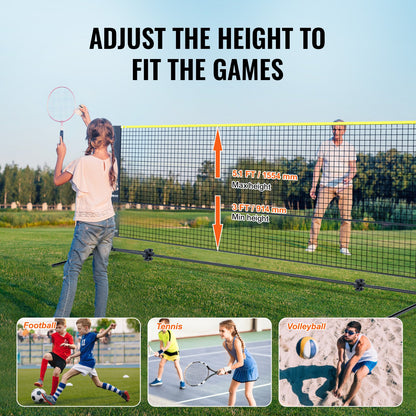 20ft Badminton Net Set Outdoor Portable Volleyball Pickleball Tennis Net - Image 5