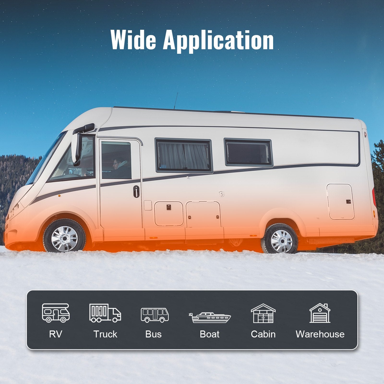 Bluetooth App Control Diesel Air Heater, 12V 2KW Diesel Heater with Automatic Altitude Adjustment, Remote Control and LCD, Diesel Parking Heater for RV Trailer Camper Van Boat And Indoors - Image 6