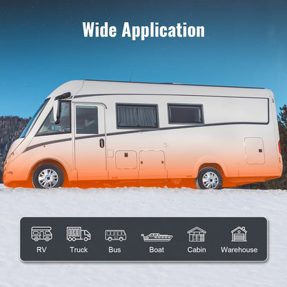 Bluetooth App Control Diesel Air Heater, 12V 2KW Diesel Heater with Automatic Altitude Adjustment, Remote Control and LCD, Diesel Parking Heater for RV Trailer Camper Van Boat And Indoors - Image 6