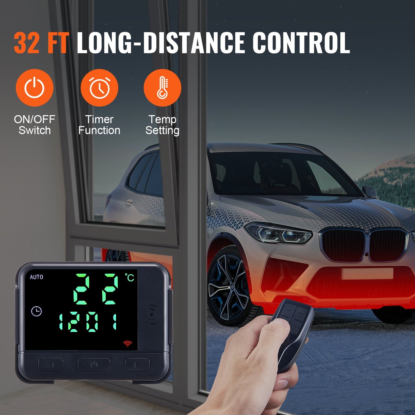 Diesel Air Heater, 12V 2KW Diesel Heater with Remote Control and LCD Display, 10L Fuel Tank Diesel Parking Heater, Rapid Heating for RV Trailer Camper Van Boat And Indoors - Image 3