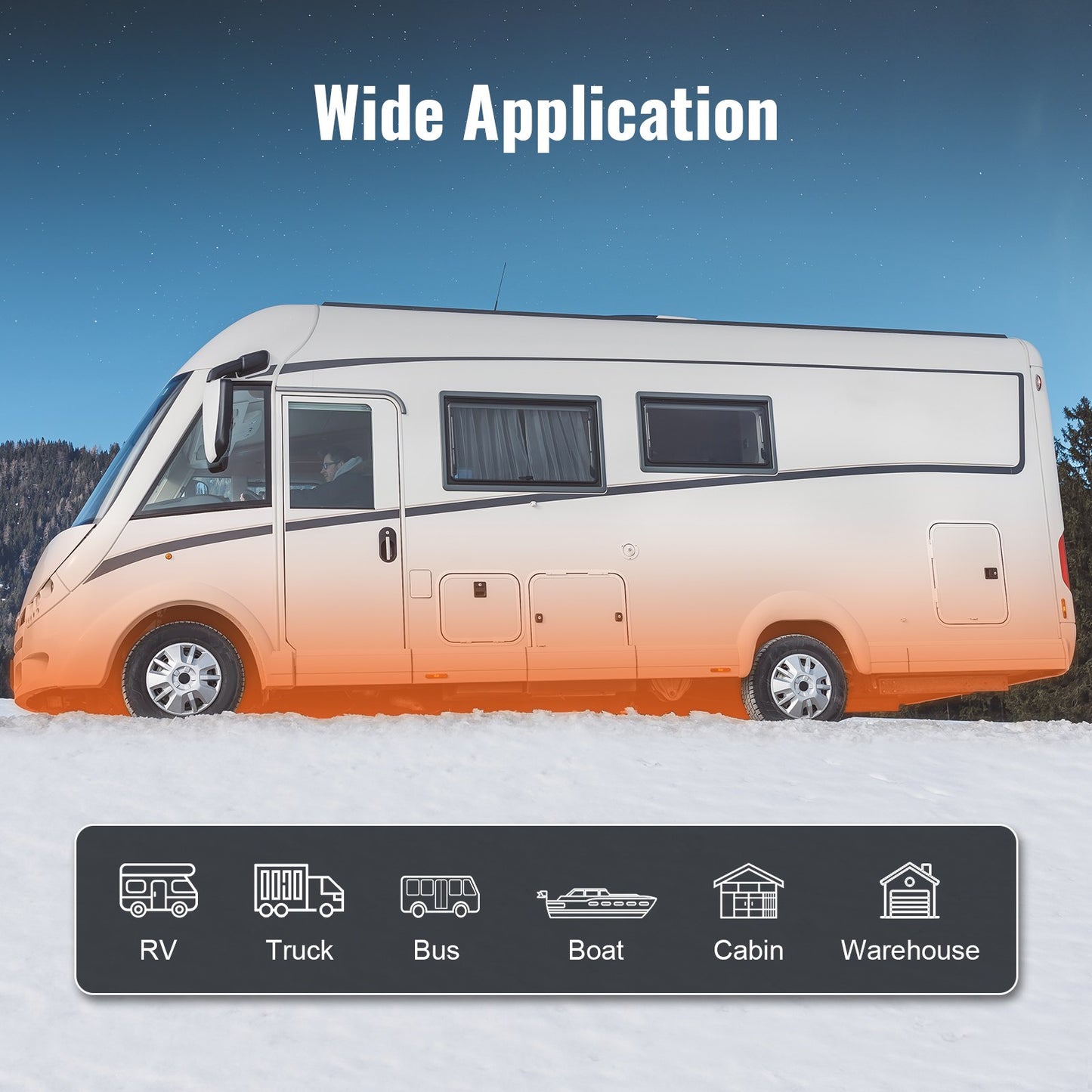 Bluetooth App Control Diesel Air Heater, 12V 5KW Diesel Heater with Automatic Altitude Adjustment, Remote Control and LCD, Diesel Parking Heater for RV Trailer Camper Van Boat And Indoors - Image 6