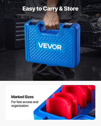 Bearing Press Kit, 14 Pcs, Bearing Race and Seal Driver Set with Bushings and Adapters, Bushing Driver Tool Set, Heavy Duty Carbon Steel Seal Removal Installation Tool Kit with Storage Case - Image 6