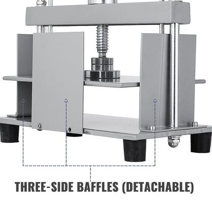 Manual Paper Press Machine, 12x8.6 inch for A4 Sized Papers Flatting Machine, 10cm Thickness Steel Frame Manual Flat Paper Press Machine, Papermaking Book Press - Image 6