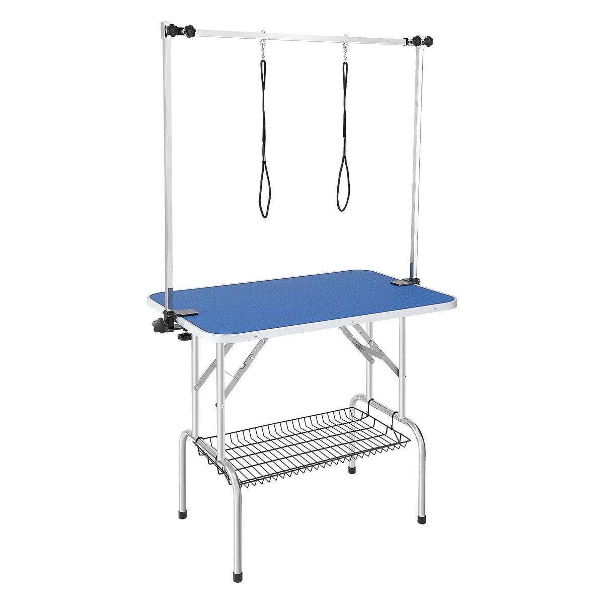 Pet Grooming Table Two Arms with Clamp, 915 x 610mm Dog Grooming Station, Foldable Pets Grooming Stand for Medium and Small Dogs, Free Two No Sit Haunch Holder with Grooming Loop, Bearing 150kg - Image 9