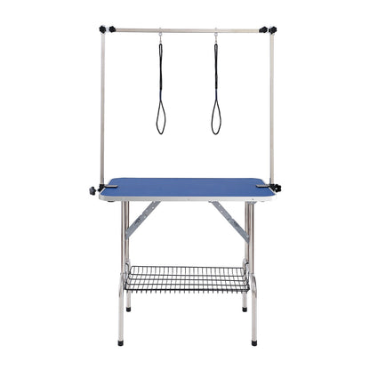 Pet Grooming Table Two Arms with Clamp, 915 x 610mm Dog Grooming Station, Foldable Pets Grooming Stand for Medium and Small Dogs, Free Two No Sit Haunch Holder with Grooming Loop, Bearing 150kg - Image 9