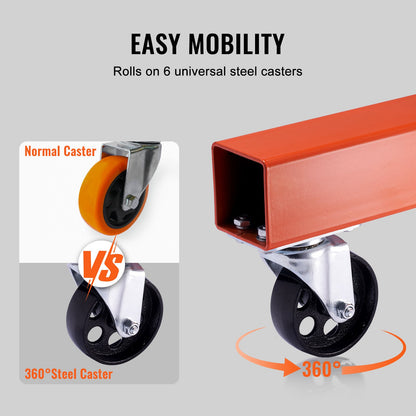 Hydraulic Engine Hoist with Lever, 2000KG Heavy-duty Cherry Picker Shop Crane, Foldable Engine Crane and Engine Hoist leveler for Auto Repair, Motors, Weights Lifting, Loading - Image 5