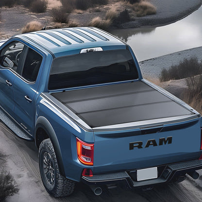 Tri-Fold Truck Bed Tonneau Cover, Compatible with 2015-2024 Ford F-150, 2004 mm Bed, Only Fit 2004 x 1656 mm Inside Bed, 181.4 kg Load Capacity with Built-in LED Light, Quick Folding, Black - Image 8