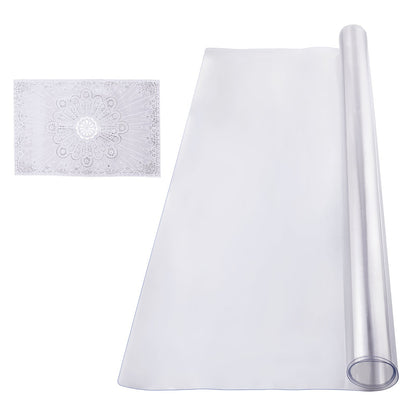 Plastic Table Cover, 40 x 60 Inch 1.5 mm Thick Clear Table Protector, Rectangle PVC Desk Mat, Waterproof & Easy Cleaning Desk Pad Tablecloth, for Office Dresser Dining Room Table Night Stand - Image 9