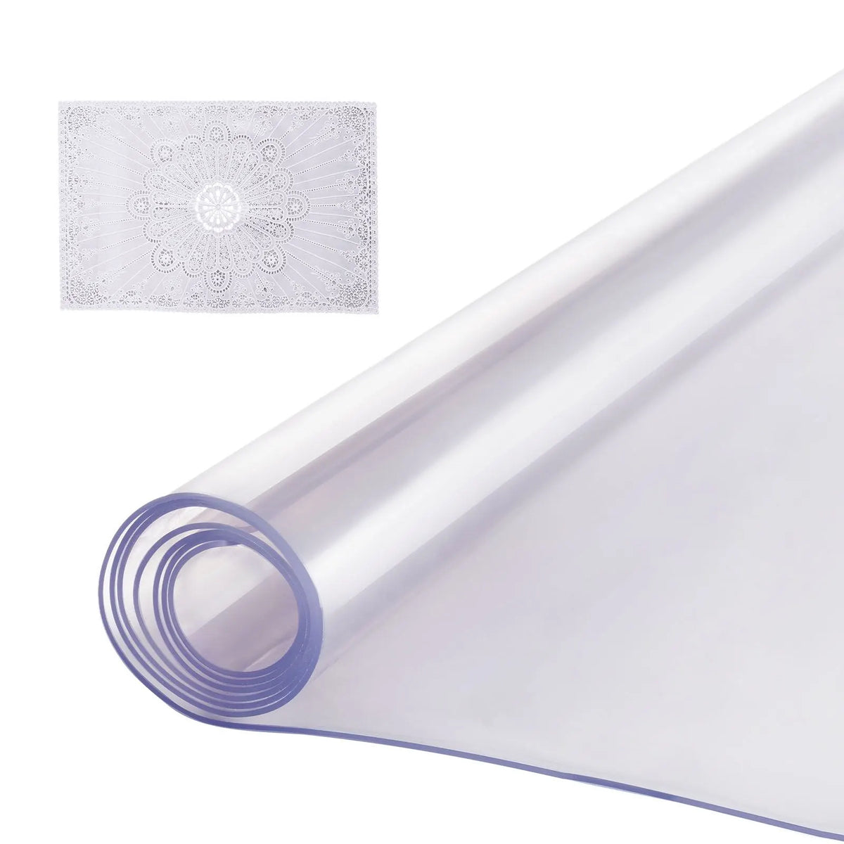 Plastic Table Cover, 40 x 60 Inch 2.0 mm Thick Clear Table Protector, Rectangle PVC Desk Mat, Waterproof & Easy Cleaning Desk Pad Tablecloth, for Office Dresser Dining Room Table Night Stand - Image 9