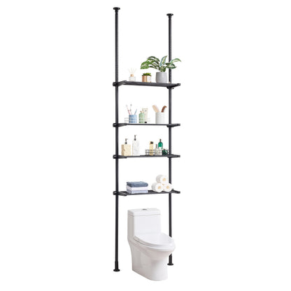 Over the Toilet Storage 4-Tier Bathroom Shelf Rack Space Saver Organizer - Image 9