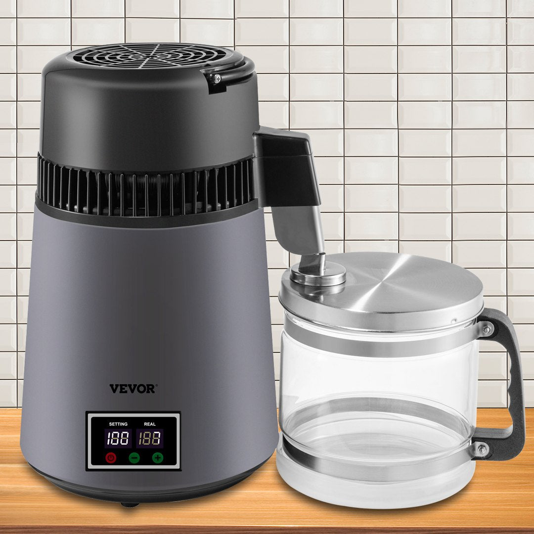 Home Water Distiller Distilled Water Maker 4 L with Dual Temp Display Grey - Image 8