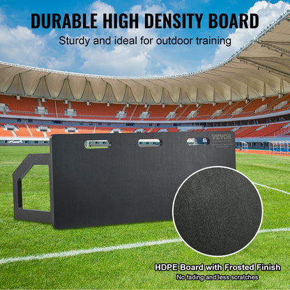 Soccer Rebounder Board, 100x40 cm Portable Soccer Wall with 2 Angles Rebound, Foldable HDPE Kickback Rebound Board, Soccer Training Equipment for Kids and Adults, Passing & Shooting Practice - Image 4