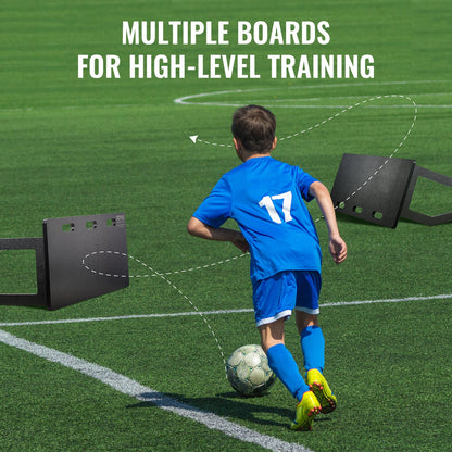 Soccer Rebounder Board, 100x40 cm Portable Soccer Wall with 2 Angles Rebound, Foldable HDPE Kickback Rebound Board, Soccer Training Equipment for Kids and Adults, Passing & Shooting Practice - Image 6