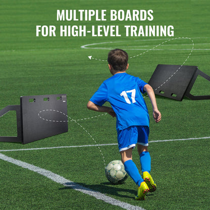 Soccer Rebounder Board, 115x45 cm Portable Soccer Wall with 2 Angles Rebound, Foldable HDPE Kickback Rebound Board, Soccer Training Equipment for Kids and Adults, Passing & Shooting Practice - Image 6