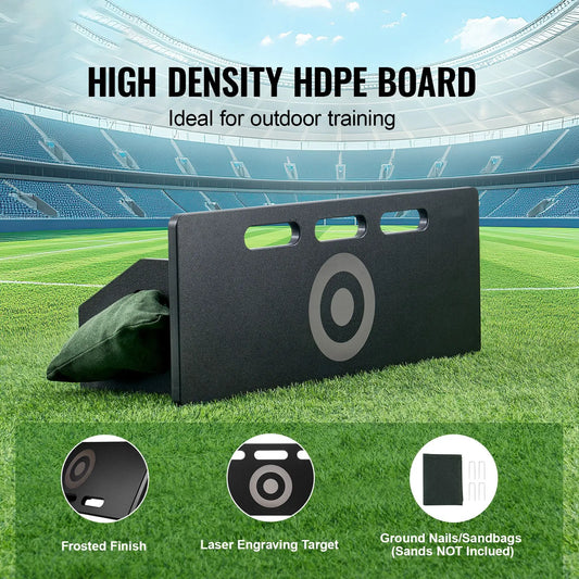 Soccer Rebounder Board, 32"X12" Portable Soccer Wall with 2 Angles Rebound, Foldable HDPE Kickback Rebound Board, Soccer Training Equipment for Kids and Adults, Passing & Shooting Practice - Image 2