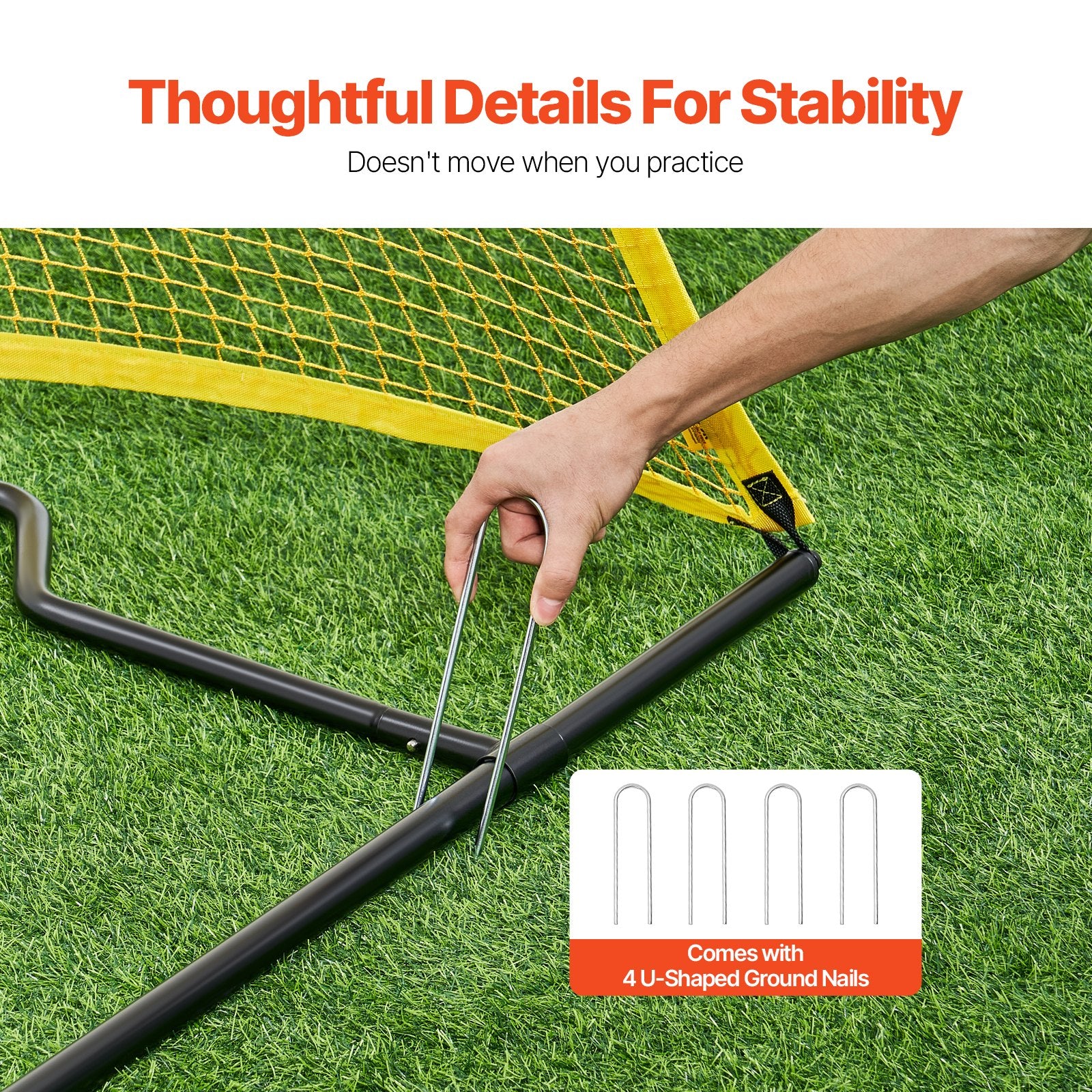 7x7FT Soccer Rebounder Portable Soccer Trainer Net with Portable Bag - Image 6